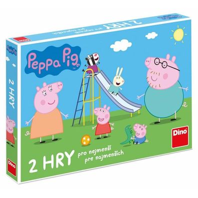 DINO Kinderspiele Peppa Pig: Komm spielen und rutschen