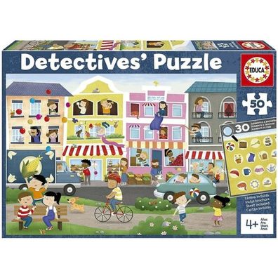 EDUCA Detektiv-Puzzle Stadt 50 Teile
