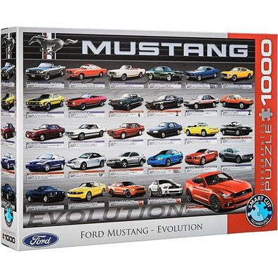 Eurographics Puzzle Evolution des Ford Mustang 1000 Teile