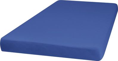Playshoes Kinder Jersey-Bettlaken 70x140 cm (2er Pack) Blau