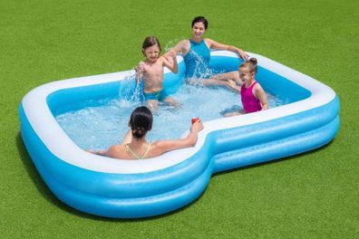 Sunsational aufblasbarer Pool für die Familie 305x274x46cm Bestway + 2 Plätze für ...