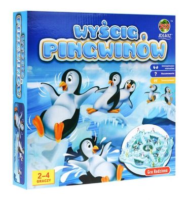 Brettspiel „Penguin Race“ Chinesisch für Kinder ab 4 Jahren und Erwachsene + Bunte...