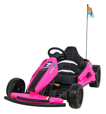 Speed 7 Drift King batteriebetriebener Go-Kart für Kinder Pink + Drift-Funktion + ...