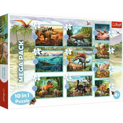 TREFL Puzzle Dinosaurier MEGA PACK 10v1