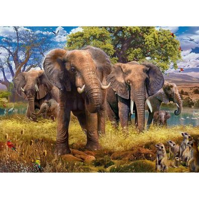 Ravensburger Puzzle Elefantenherde 500 Teile