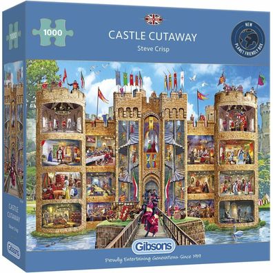 Gibsons Puzzle Schloss Cut 1000 Teile