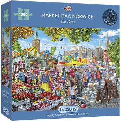 Gibsons Puzzle Märkte, Norwich 1000 Teile