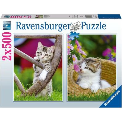Ravensburger Puzzle Kätzchen auf dem Lande 2x500 Teile