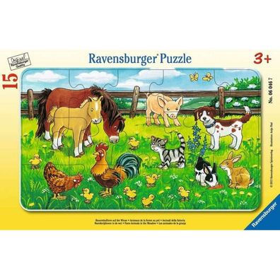 Ravensburger Puzzle Tiere auf der Wiese 15 Teile