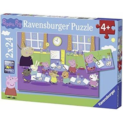 Ravensburger Puzzle Peppa Pig in der Schule 2x24 Teile