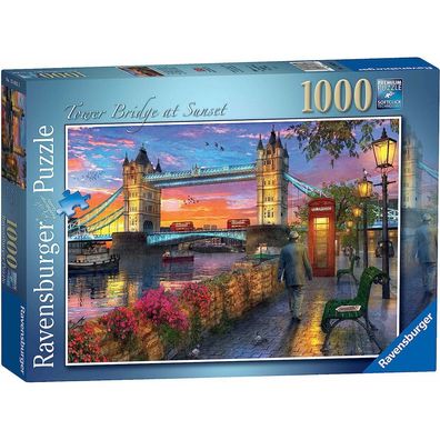 Ravensburger Sonnenuntergang über der Tower Bridge Puzzle 1000 Teile