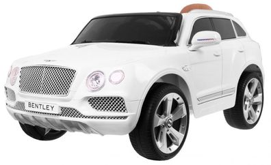 Batteriebetriebenes Auto Bentley Bentayga für Kinder Weiß + EVA-Räder + MP3-Radio ...