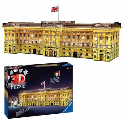 Ravensburger Night Edition Buckingham Palace 3D-Puzzle mit Beleuchtung 216 Teile