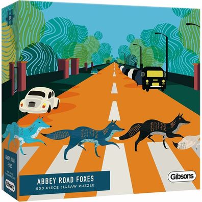 Gibsons Abbey Road Füchse Puzzle 500 Teile