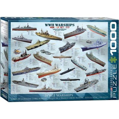 Eurographics Puzzle Kriegsschiffe des Zweiten Weltkriegs 1000 Teile