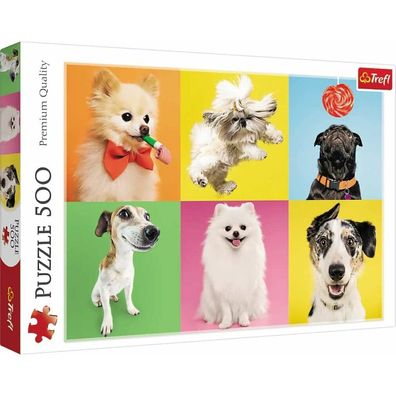 TREFL Happy Dogs Puzzle 500 Teile