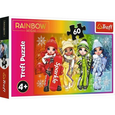 TREFL Puzzle Rainbow High: Fröhliche Puppen 60 Teile