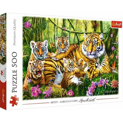 TREFL Tiger Familie Puzzle 500 Teile