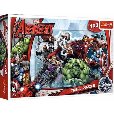 TREFL Puzzle Avengers: Into Action 100 Teile
