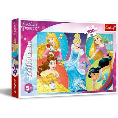 TREFL Disney Princesses Puzzle: Treffen der süßen Prinzessinnen 100 Teile