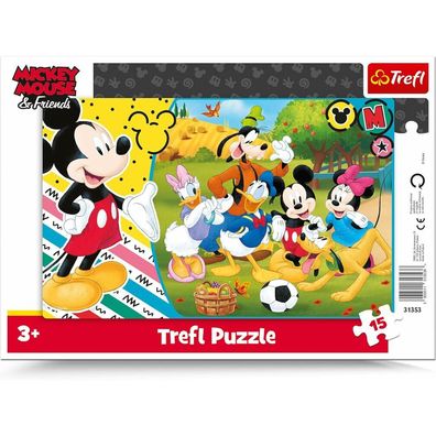 TREFL Puzzle Mickey Mouse auf dem Lande 15 Teile