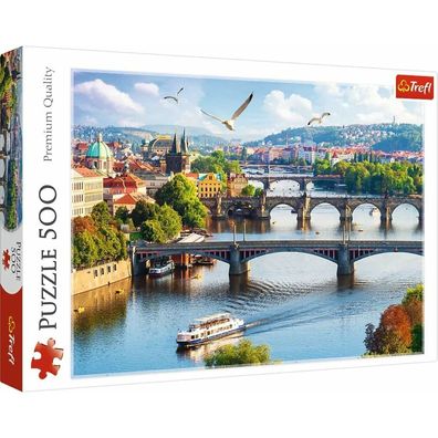 TREFL Puzzle Prag Brücken, Tschechische Republik 500 Teile
