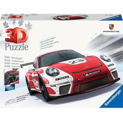 3D Puzzle Porsche 911 GT3 Cup "Salzburg Design" (108 Teile) - Ravensburger 11558 ...
