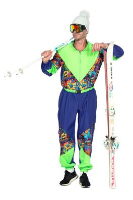 Retro Ski-Anzug 80's Herren - Größe: S