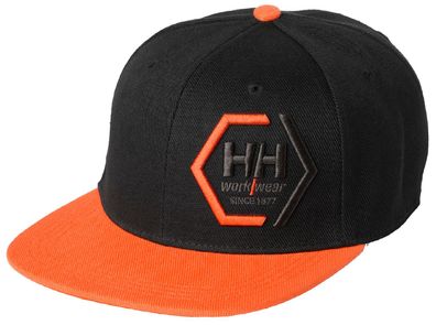 Helly Hansen Cap 79806 Kensington Flat Brim 992 Black/ Dark Orange