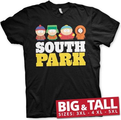 South Park Big & Tall T-Shirt Black