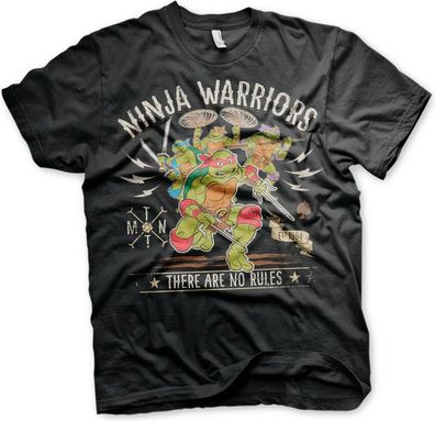 Teenage Mutant Ninja Turtles Ninja Warriors No Rules T-Shirt Black
