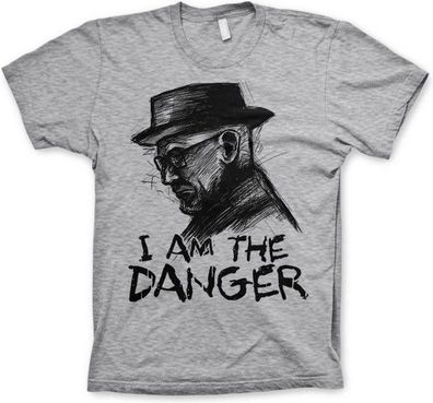 Breaking Bad I Am The Danger T-Shirt Heather-Grey