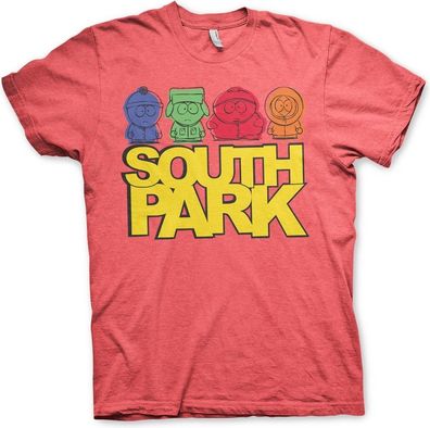 South Park Sketched T-Shirt Red-Heather