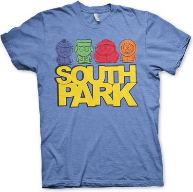 South Park Sketched T-Shirt Blue-Heather