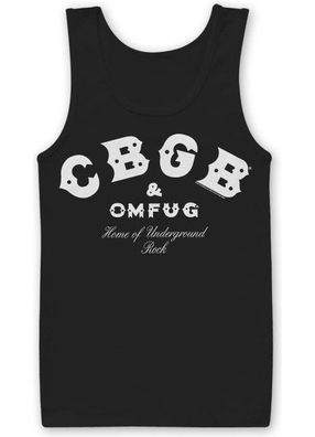 CBGB & OMFUG Logo Tank Top Black