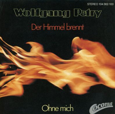 7" Cover Wolfgang Petry - Der Himmel brennt