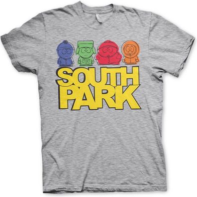 South Park Sketched T-Shirt Heather-Grey