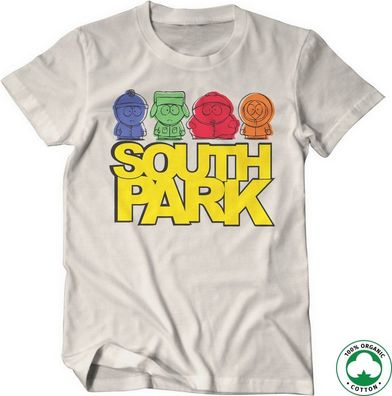 South Park Sketched Organic T-Shirt Off-White