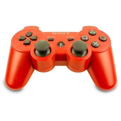 Original Sony Playstation 3 Wireless Dualshock 3 Controller in Rot - Ps3