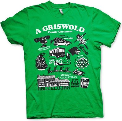 National Lampoon's Christmas Vacation Icons T-Shirt Green