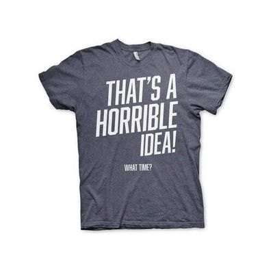 Hybris That's A Horrible Idea, What Time? T-Shirt Navy-Heather