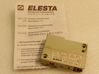 ELESTA Reflex.-Lichttaster OLS484 A345 OVP