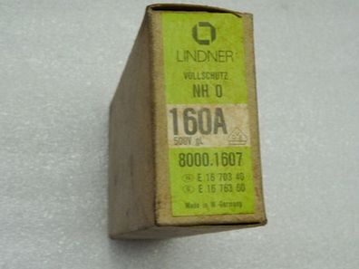 Lindner Vollschutz 160A NH 0 500V = - ungebraucht -