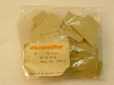 Weidmüller AP PA DK-4 Endplatte VPE 20 stk
