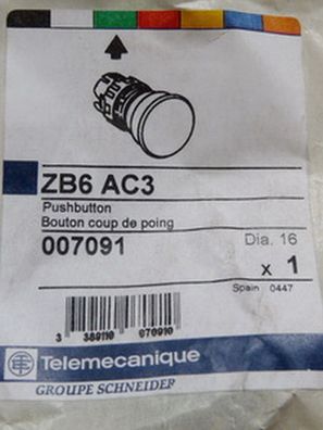 Telemecanique ZB6 AC3 Drucktaste