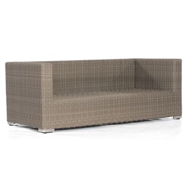 Sonnenpartner 2-Sitzer Lounge-Sofa Residence Aluminium mit Polyrattan stone-grey ink