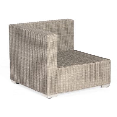 Sonnenpartner Lounge-Eckmodul Residence Aluminium mit Polyrattan stone-grey inklusiv