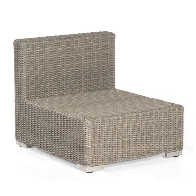 Sonnenpartner Lounge-Mittelmodul Residence Aluminium mit Polyrattan stone-grey inklu