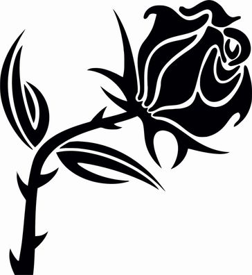 Rose13 Auto Aufkleber Rose Blume Wandtattoo 20 cm