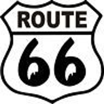Rou5 Route 66 Aufkleber Wandtattoo Autos 10 cm
